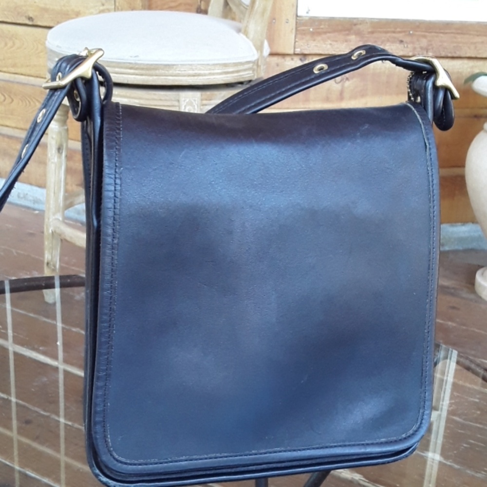 Leather Coach handbag